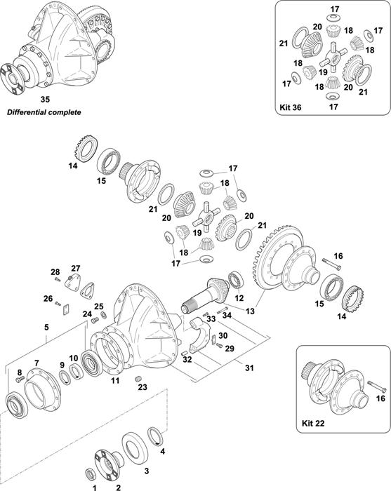 DAF-18 — Rear Axle: 1132 / 1132S / 1332