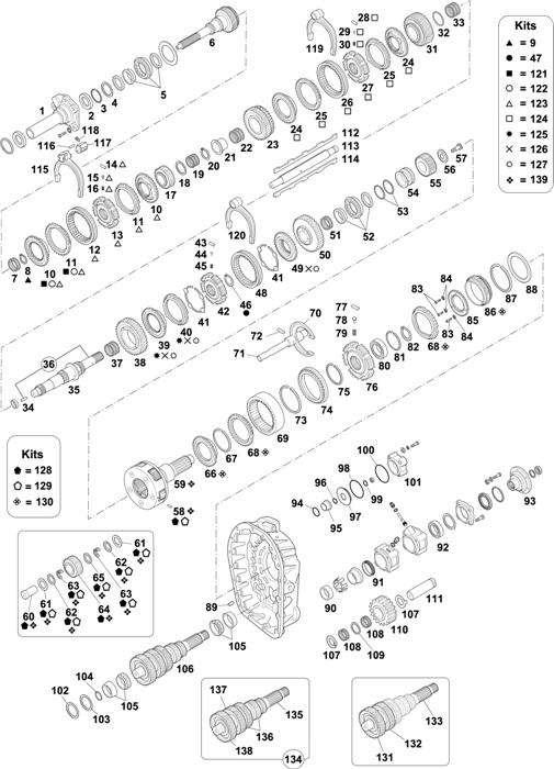 Fuller-35 — GEARBOX - MID RANGE 9 SPEEDS: FSF 8209A RH H / FSH 8209A LH HH / FSOV 8209 / FSV 8209A / FSV 8209A RH / FSV 8209A LH H / FSV 8209A LH HH / FSV 8209A RH H / FSV 8209A RH HH / FSV 8209A RH H