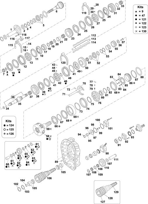 Fuller-35 — GEARBOX - MID RANGE 9 SPEEDS: FSH 8309 LH HH / FSH 8309A LH HH / FSH 8309A RH HH / FSV 8309A LH HH