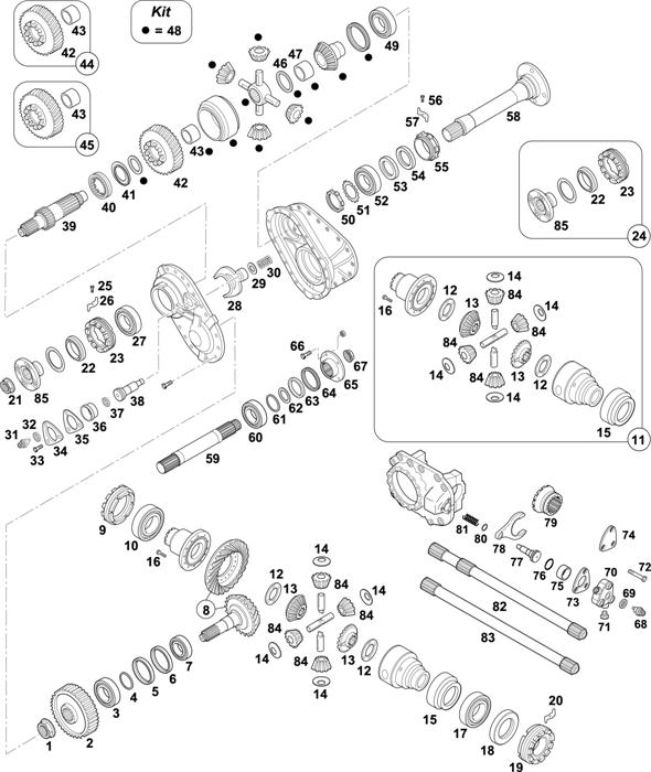 Mercedes-Benz-60 — INTERMEDIATE AXLE: HD 7/55 DCGS-13 / HD 7/56 DGS-13