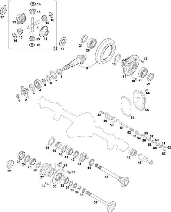 Mercedes-Benz-60 — REAR AXLE: HL O/01 C-3,2 / HL O/14 C-1,7 / HL O/15 C-2,2