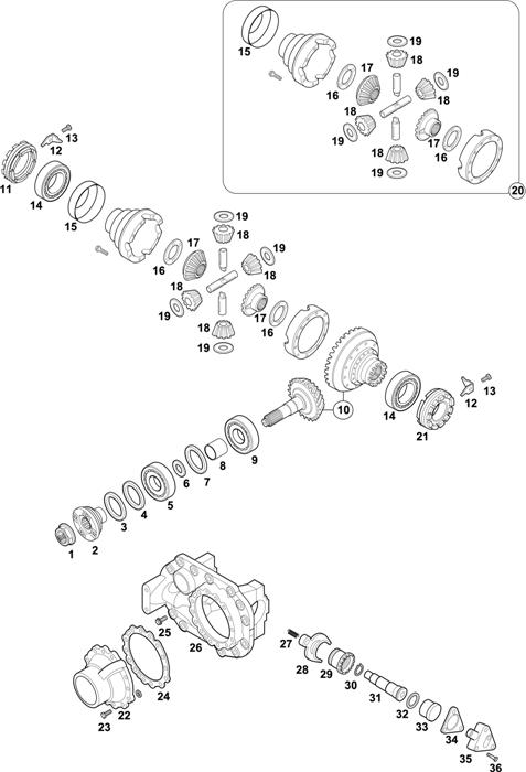 Mercedes-Benz-60 — REAR AXLE: HL 7/055 DCS-13