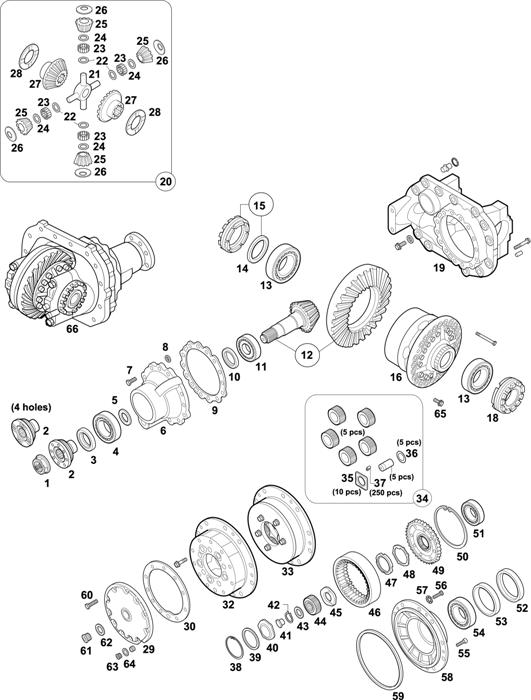 Mercedes-Benz-60 — FRONT AXLE: AL 7/8 D-8 / AL 7/1 D-7