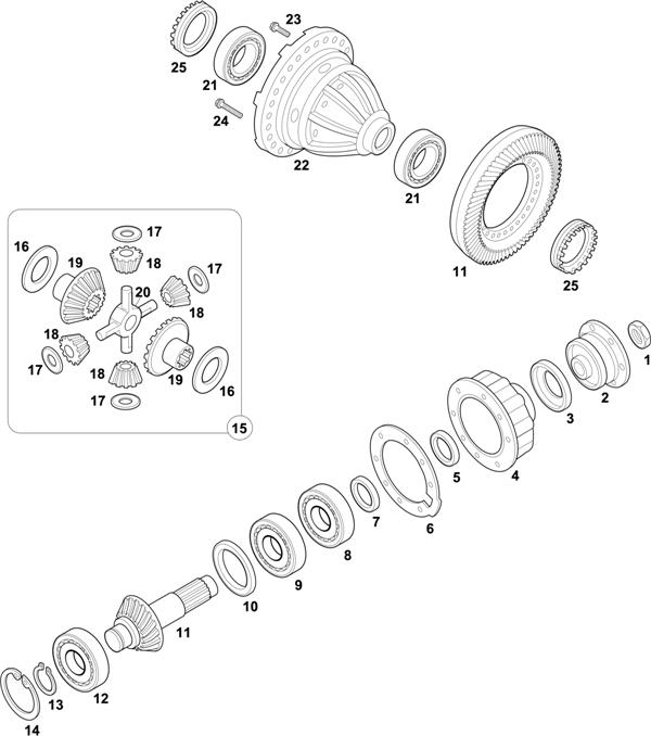 Mercedes-Benz-60 — FRONT AXLE: AL 3/1-4,0 / AL 3/4-4,3 / AL 3/7-4,3 / AL 3/7 D-4,3 / AL 3/8 D-4,7 / AL 3/1-3,6