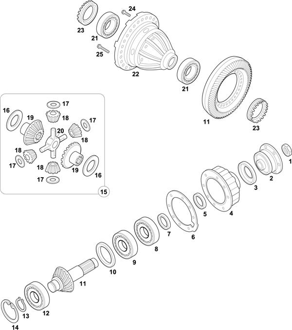 Mercedes-Benz-60 — FRONT AXLE: AL 3/1-4,0 / AL 3/7-4,3 / AL 3/7 D-4,3 / AL 3/8 D-4,7 / AL 3/8 DS-4,7
