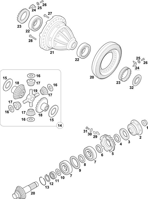 Mercedes-Benz-60 — FRONT AXLE: AL 3/6-6 / AL 3/6 D-6