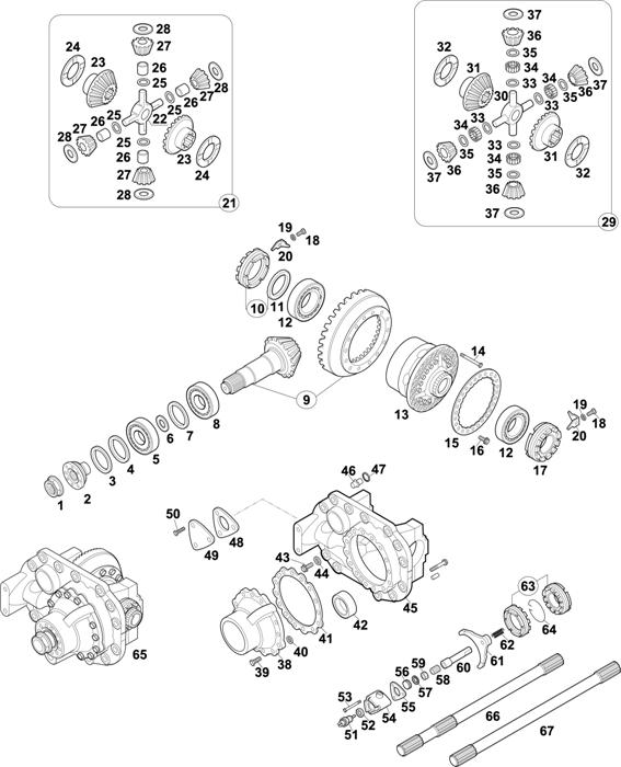 Mercedes-Benz-60 — REAR AXLE: HL 7/1 S-10 / HL 7/1-10