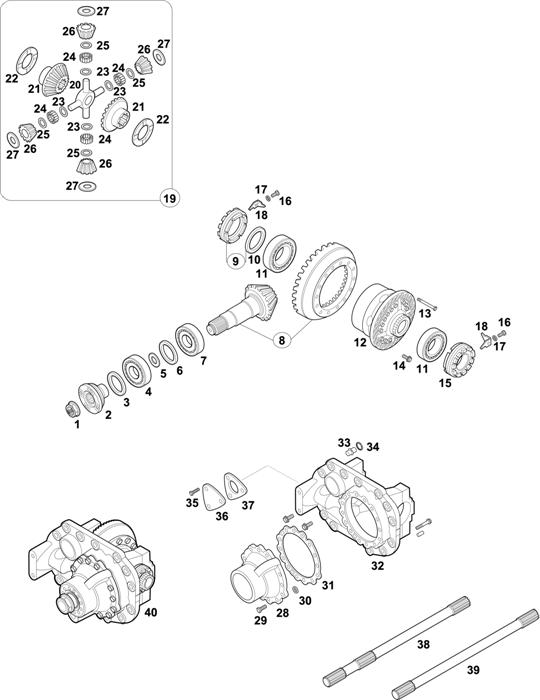 Mercedes-Benz-60 — REAR AXLE: HL 7/1 D-10 / HL 7/26 D-12,3 / HL 7/4 D-10
