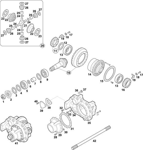 Mercedes-Benz-60 — REAR AXLE: HL 7/07 D-10 / HL 7/015 D-13 / HL 7/07 DL-10