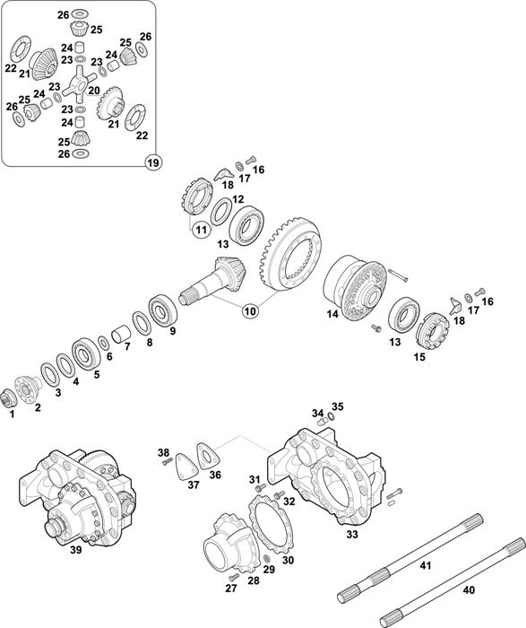 Mercedes-Benz-60 — REAR AXLE: HL 7/07 D-10 / HL 7/07 DL-11,5 / HL 7/015 D-13 / HL 7/015 DL-13 / HL 7/07 DL-10
