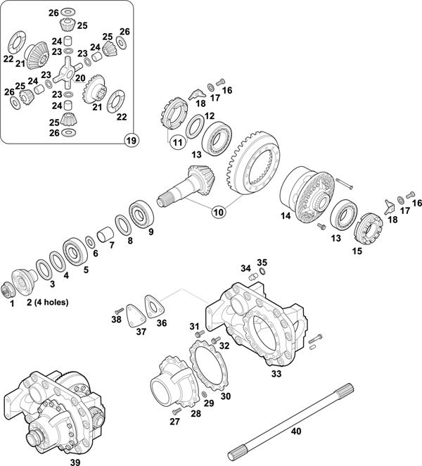 Mercedes-Benz-60 — REAR AXLE: HL 7/015 DL-13 / HL 7/07 D-11,5 / HL 7/07 DL-11,5 / HL 7/ 015 D-13 / HL 7/024 D-12,3