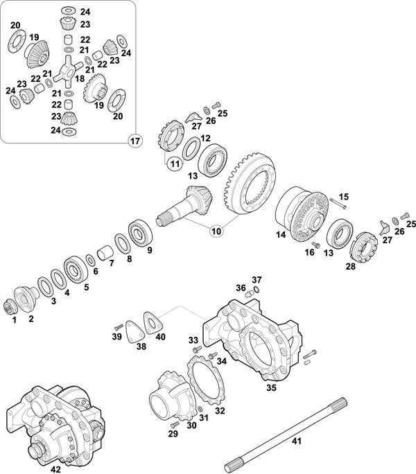 Mercedes-Benz-60 — REAR AXLE: HL 7/024 DL-12,3 / HL 7/024 D-12,3