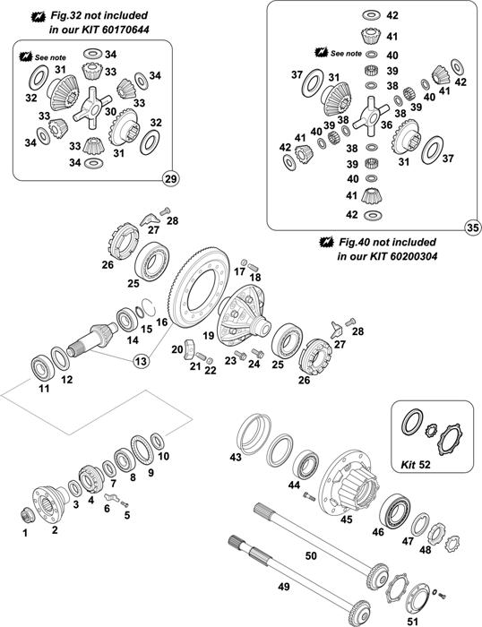 Mercedes-Benz-60 — REAR AXLE: HO 4/01 DL-10 / HL 4/01 DL-10