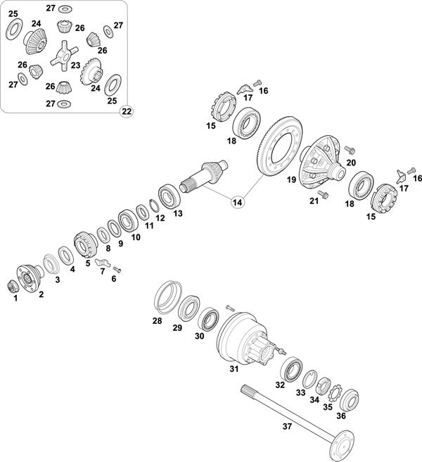 Mercedes-Benz-60 — REAR AXLE: HL 1/8-4,7 / HL 1/9-5,6