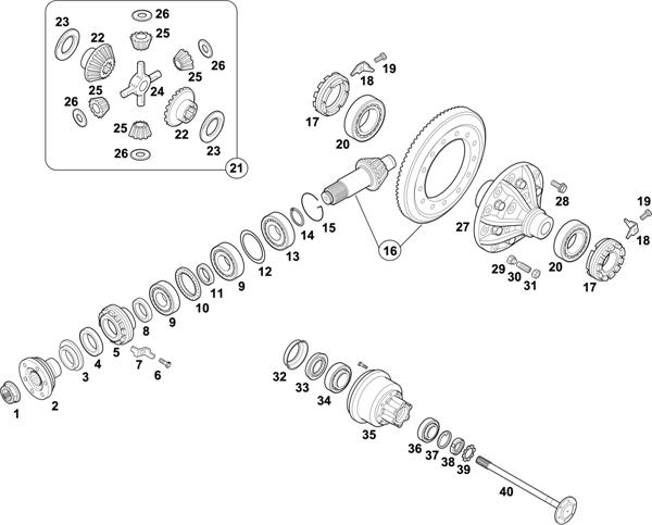 Mercedes-Benz-60 — REAR AXLE: HL 2/11 D-5,8