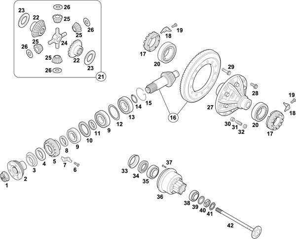Mercedes-Benz-60 — REAR AXLE: HL 2/11 D-5,8