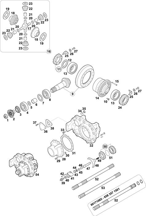 Mercedes-Benz-60 — REAR AXLE: HL 7/015 D-13 TURKEY / HL 7/013 DS-16 TURKEY