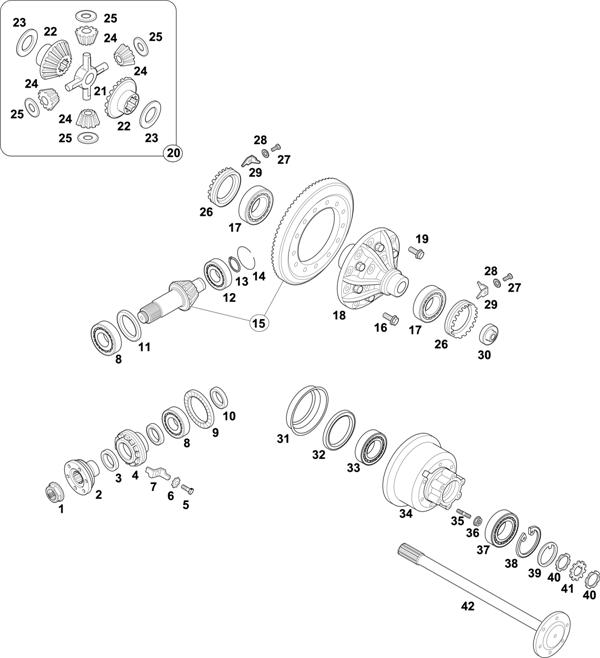 Mercedes-Benz-60 — REAR AXLE: HL 2/9-4,7 TURKEY