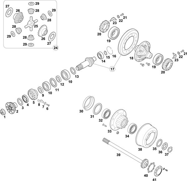 Mercedes-Benz-60 — REAR AXLE: HH 4/12 D-10 BRAZIL / HL 4/26 D-9,2 BRAZIL / HL 4/27 D-10 BRAZIL