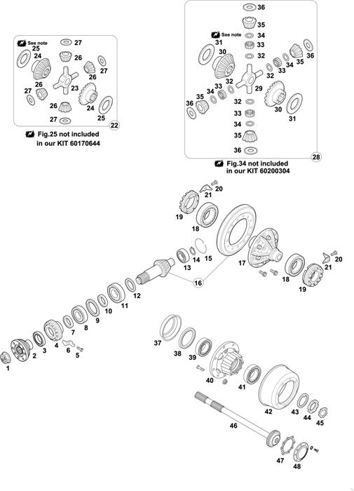 Mercedes-Benz-60 — REAR AXLE: HO 4/01 DL-10 BRAZIL / HO 4/01 D-10 BRAZIL