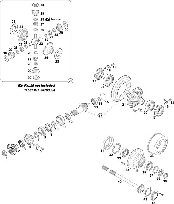 Mercedes-Benz-60 — REAR AXLE: HL 4/01 D-10 BRAZIL