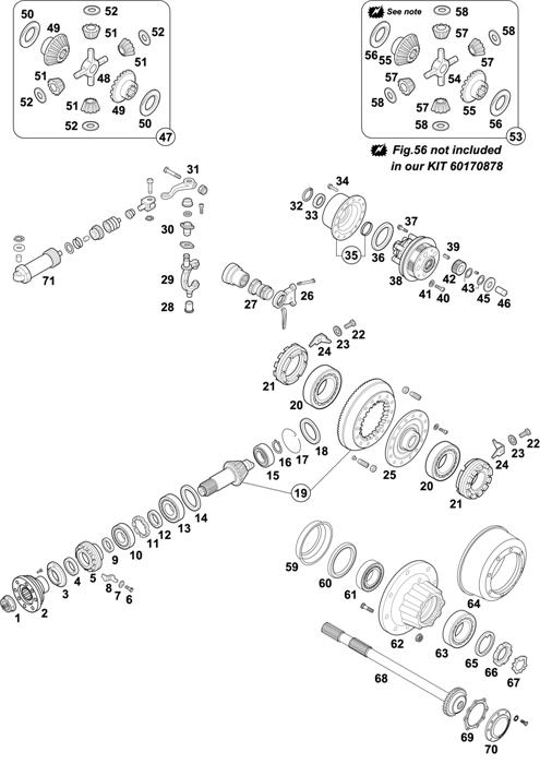 Mercedes-Benz-60 — REAR AXLE: HL 5/2 Z(S)-10 BRAZIL / HL 5/2 DZ-10 BRAZIL