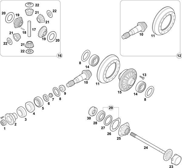 Mercedes-Benz-60 — REAR AXLE: HL O/2-2,2