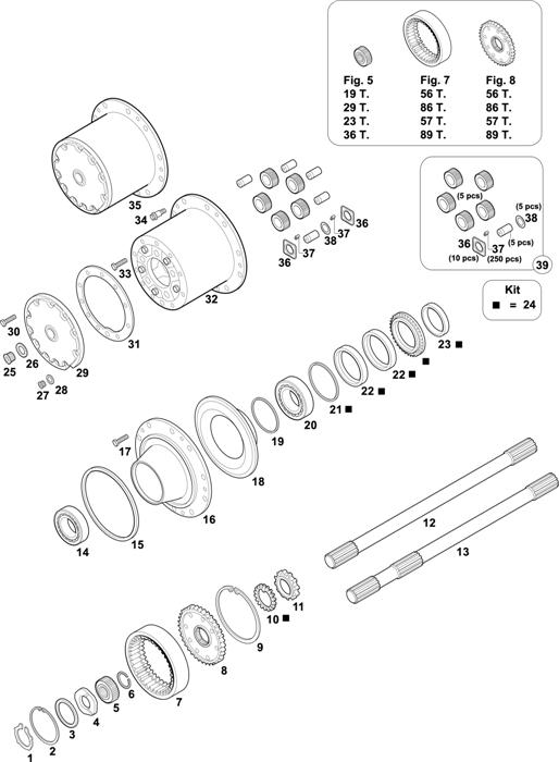 Mercedes-Benz-60 — INTERMEDIATE AXLES HUBS: HD 7/2 DG-10 / HD 7/5 DG-10 / HD 7/19 DG-13