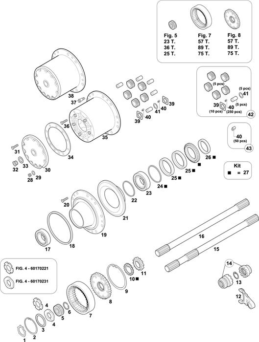 Mercedes-Benz-60 — INTERMEDIATE AXLES HUBS: HD 7/2 DG-10 / HD 7/19 DGS-13