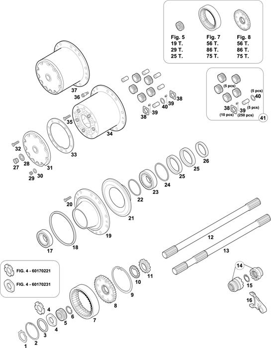 Mercedes-Benz-60 — REAR AXLES HUBS: HL 7/1 S-10 / HL 7/1-10