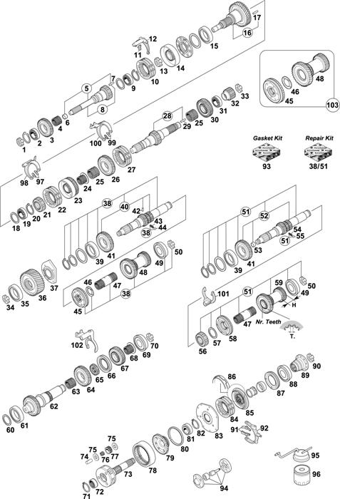 Renault-70 — Gearbox: B18