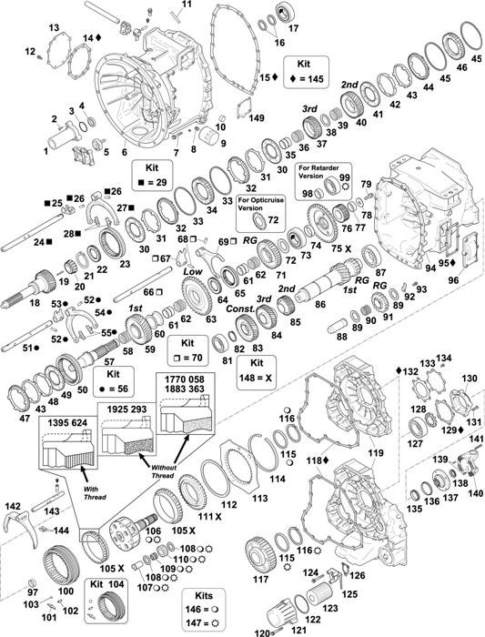 Scania-74 — GEARBOX: GR 905 / GR 905R