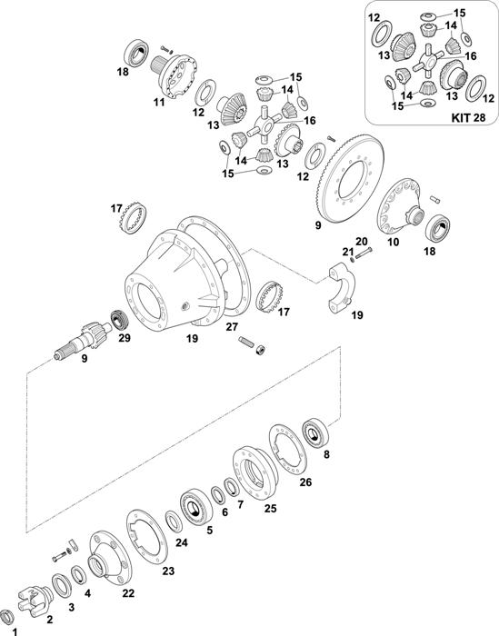 Scania-74 — REAR AXLE: R 651