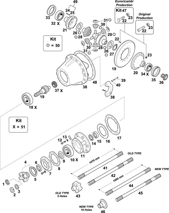 Scania-74 — REAR AXLE: R 750 / R 751 / R 752