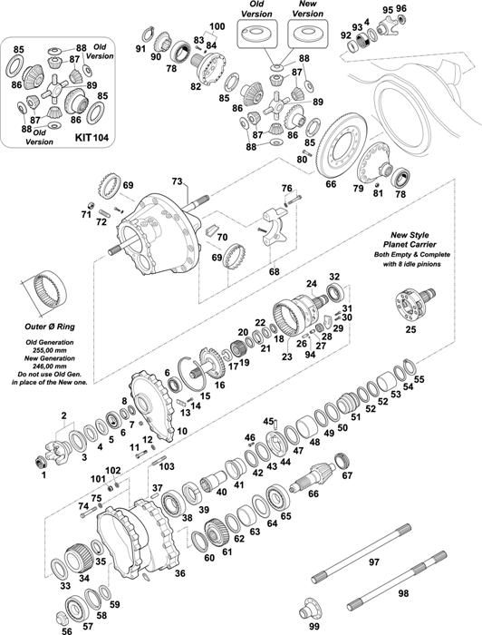 Scania-74 — INTERMEDIATE AXLE: RB 652