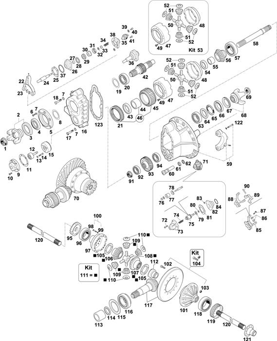 Scania-74 — INTERMEDIATE AXLE: RB 660