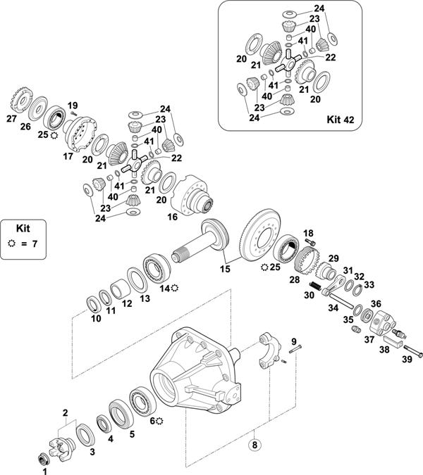 Scania-74 — FRONT AXLE: RP 731