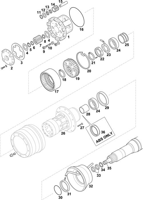 Scania-74 — HUBS FOR AXLES RP 730 / RBP 730: AD 85 / AD 1100P DISC WHEEL