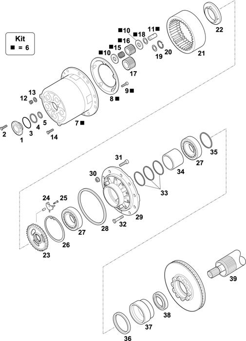 Scania-74 — HUBS FOR AXLES RP 835 / RBP 835: AD/ADA 1501P DISC WHEEL, DISC BRAKE / AD/ADA 1502P DISC WHEEL, DISC BRAKE