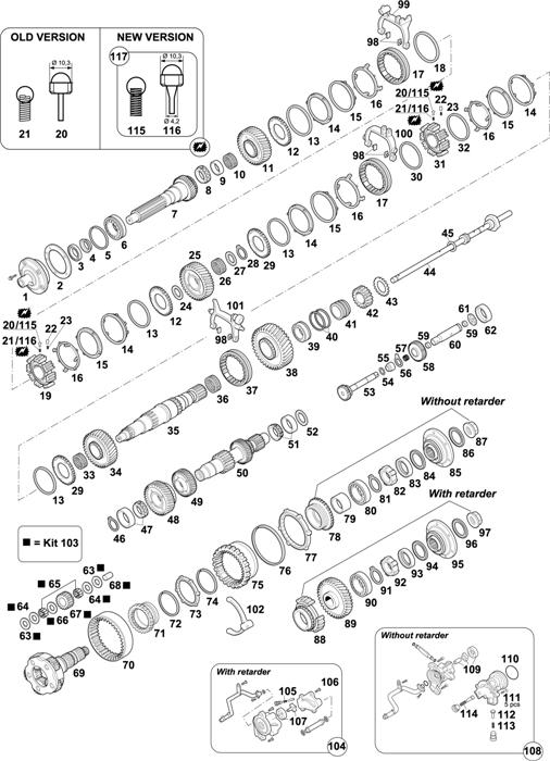 Volvo-88 — Gearbox: VT1708B
