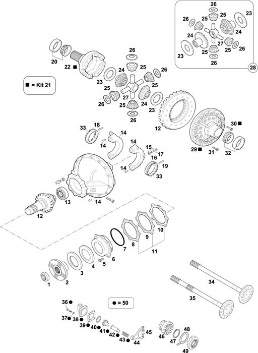 Volvo-88 — Rear Axle: RSS1344B