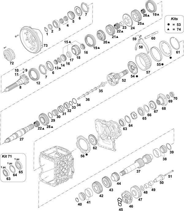 Volvo-88 — Gearbox: AT2412C / AT2512C / AT2812C / ATO2512C / ATO3112C / AT2412D / AT2612D / AT2812D / ATO2612D / ATO3112D