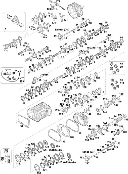 ZF-95 — 1343 - 16S 2520 TO / 16S 252 TO IT / 16S 2522 TO / 16S 2523 TO IT / 16S 2525 TO / 16S 2521 TO IT