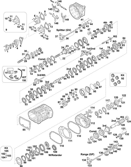 ZF-95 — 1342 - 16S 2220 TO/TO IT / 16S 222 TO IT / 16S 2222 TO / 16S 2223 TO / 16S 2225 TO / 16S 2221 TO IT