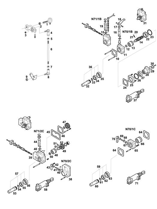 ZF-95 — 1295 - 16K130 - SELECTOR MECHANISM - P.T.O. (POWER TAKE OFF)