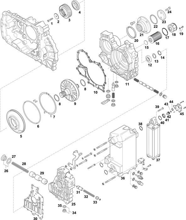 ZF-95 — 1345 - 16S 272 TO IT / 16S 2721 TO IT / HOUSING / CONTROL UNIT / PUMP / HEAT EXCHANGER