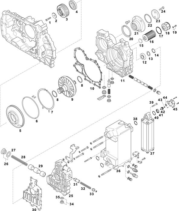 ZF-95 — 1341 - 16S 1821 TO IT / HOUSING / CONTROL UNIT / PUMP / HEAT EXCHANGER