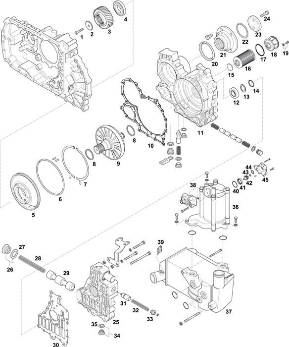 ZF-95 — 1341 - 8S 1621 TD IT / HOUSING / CONTROL UNIT / PUMP / HEAT EXCHANGER